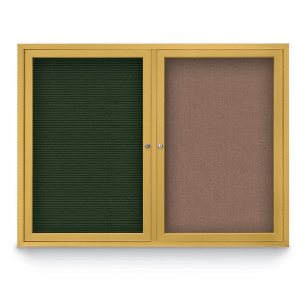 Corkboard, Rubber/Bronze, 18" x 24"